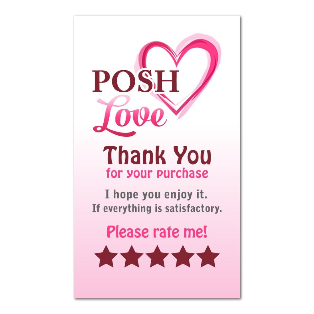 80 Customized Hearts Thank you cards 3.5" x 2" - Picture 2 of 6